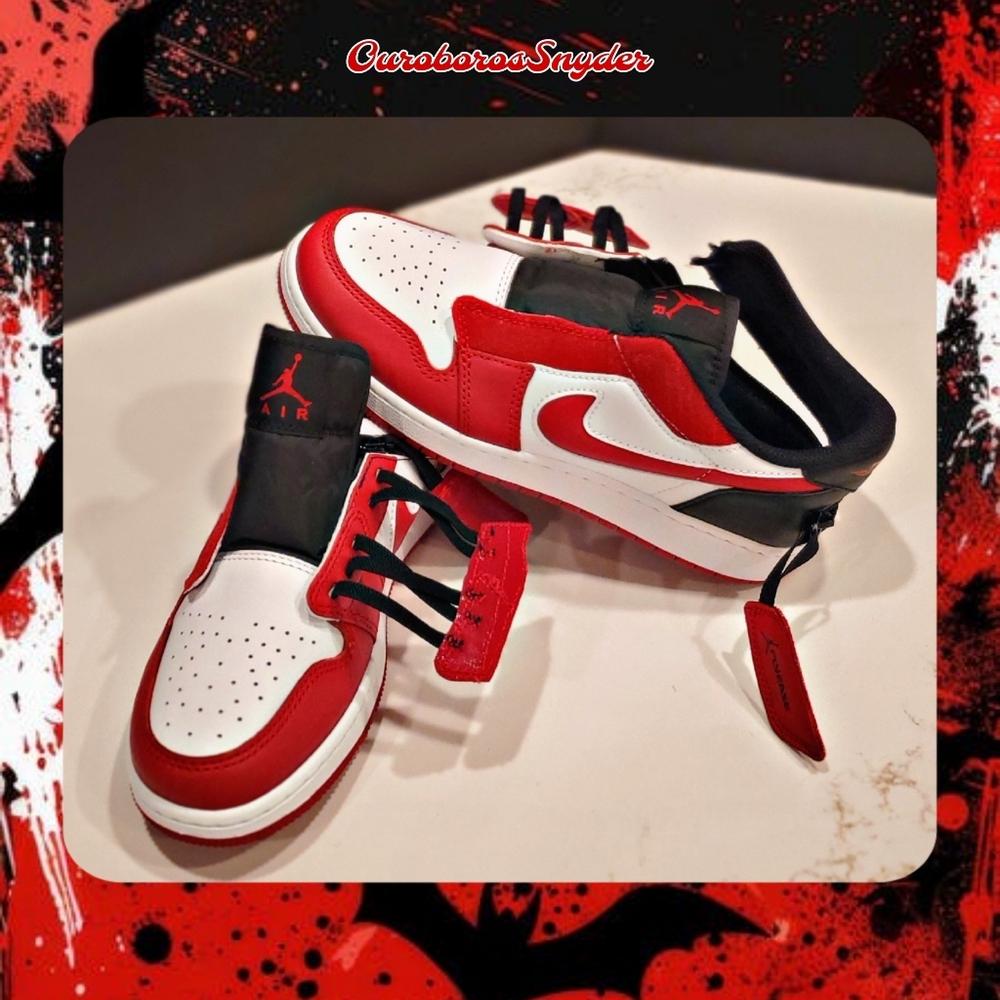 🆕️ Brand NEW Air Jordan 1 Low FlyEase 'Gym Red' DN4639-163